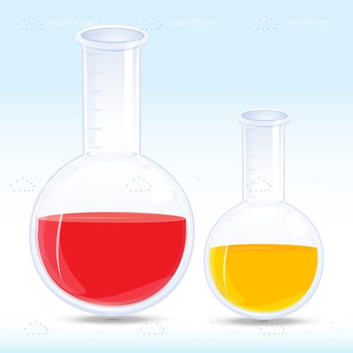 Colourful Erlenmeyer Glass